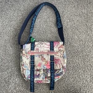 Harajuku Lovers Spell Out Mermaid Print Crossbody Bag Y2K Fairycore
